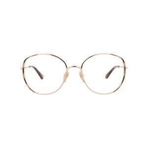 Chloé Round-Frame Metal Optical Frames Gold Womens